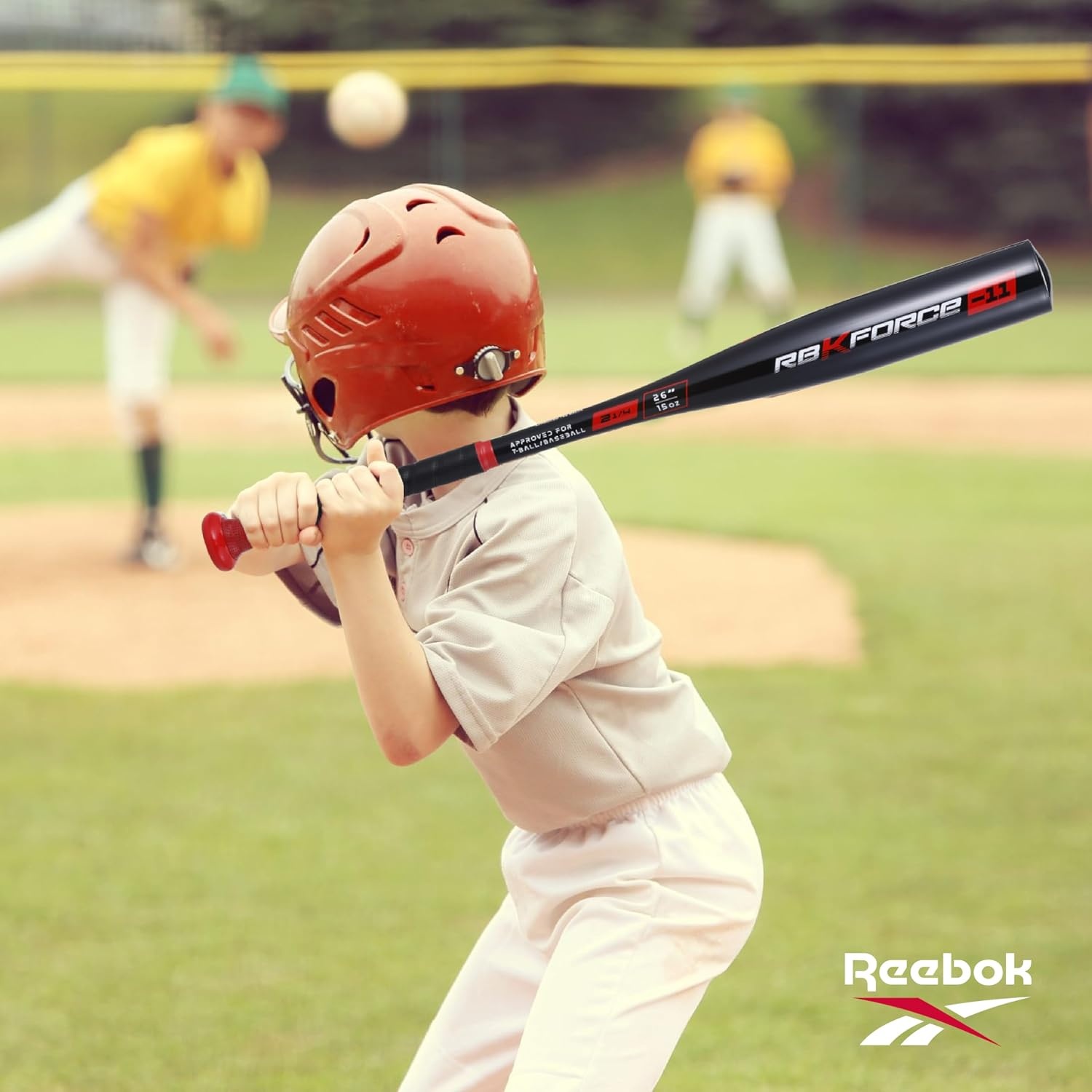 image:imageReebok 26Inch Aluminum TBall Bat Lightweight Youth Baseball BeginnerFriendly Kids amp Youth Includes Balls 26Inch Aluminum Bat for Kids amp YouthBlack