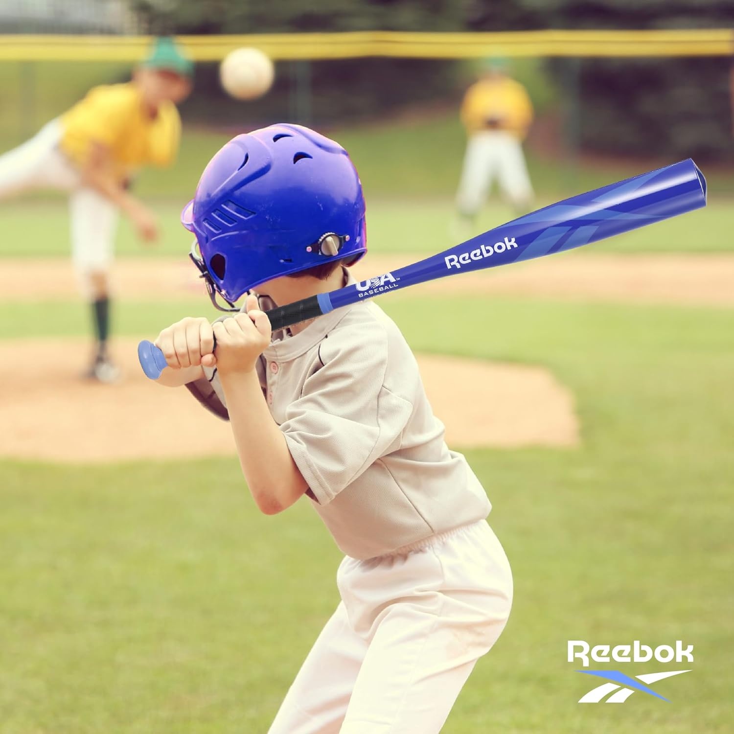 image:imageReebok 26Inch Aluminum TBall Bat Lightweight Youth Baseball BeginnerFriendly Kids amp Youth Includes Balls 26Inch Aluminum Bat for Kids amp YouthBlue