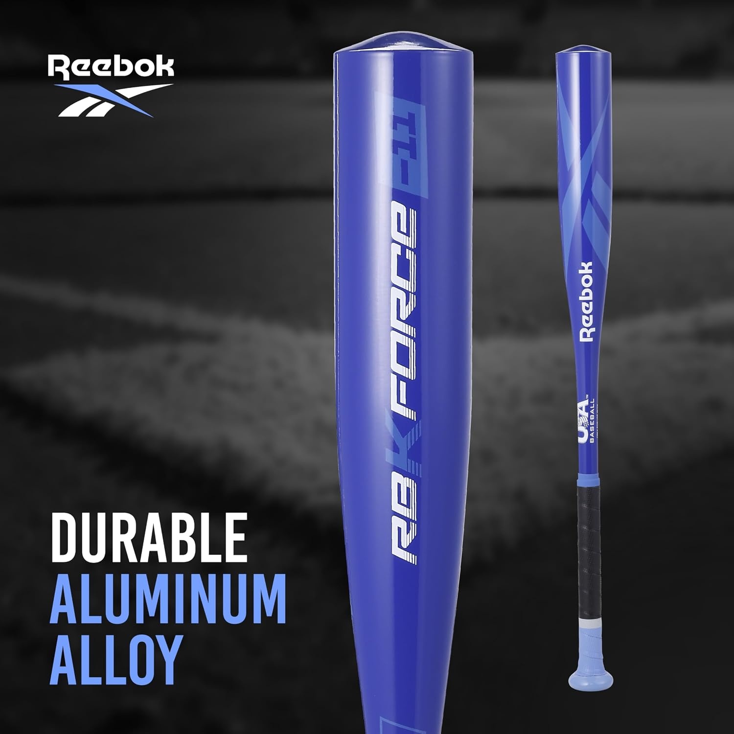 image:imageReebok 26Inch Aluminum TBall Bat Lightweight Youth Baseball BeginnerFriendly Kids amp Youth Includes Balls 26Inch Aluminum Bat for Kids amp YouthBlue