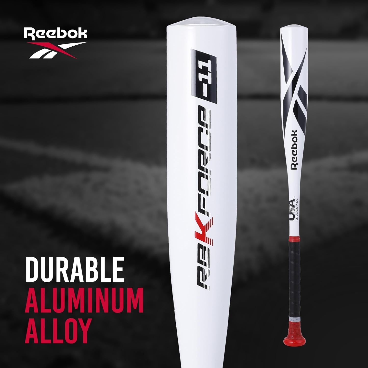 image:imageReebok 26Inch Aluminum TBall Bat Lightweight Youth Baseball BeginnerFriendly Kids amp Youth Includes Balls 26Inch Aluminum Bat for Kids amp YouthWhite