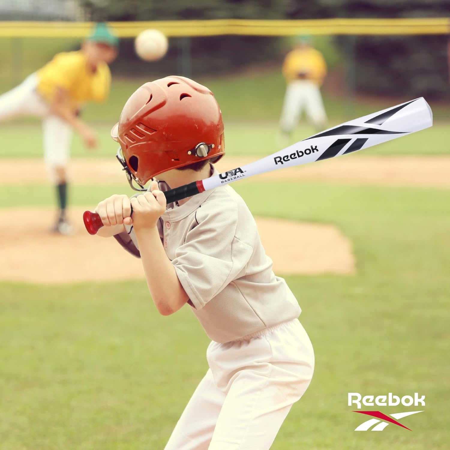 image:imageReebok 26Inch Aluminum TBall Bat Lightweight Youth Baseball BeginnerFriendly Kids amp Youth Includes Balls 26Inch Aluminum Bat for Kids amp YouthWhite
