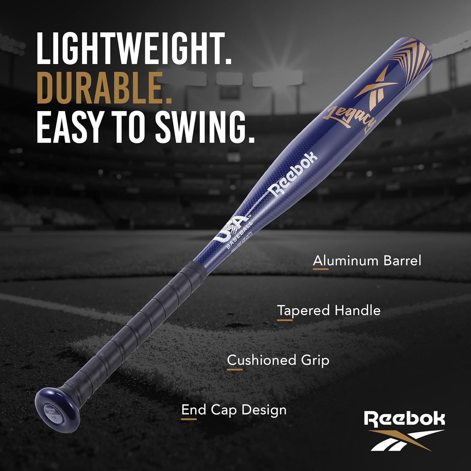 image:imageReebok 28Inch Aluminum TBall Bat Lightweight Youth Baseball Lightweight Design BeginnerFriendly Kids amp Youth 28Inch Aluminum Bat for Kids amp Youth