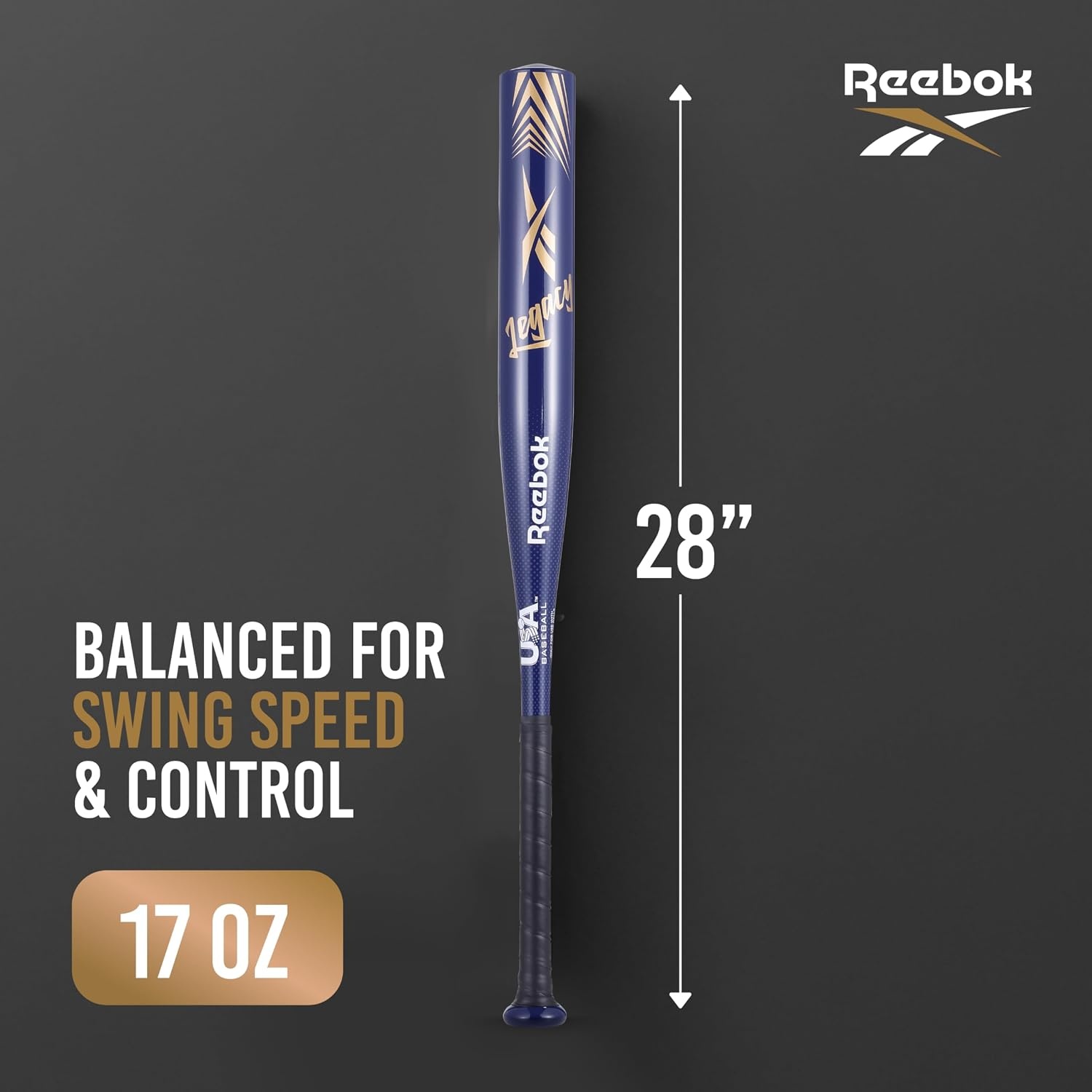image:imageReebok 28Inch Aluminum TBall Bat Lightweight Youth Baseball Lightweight Design BeginnerFriendly Kids amp Youth 28Inch Aluminum Bat for Kids amp Youth