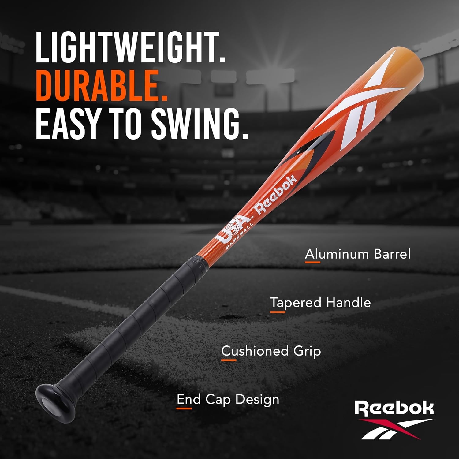image:imageReebok Aluminum TBall Bat Lightweight Youth BaseballOrange