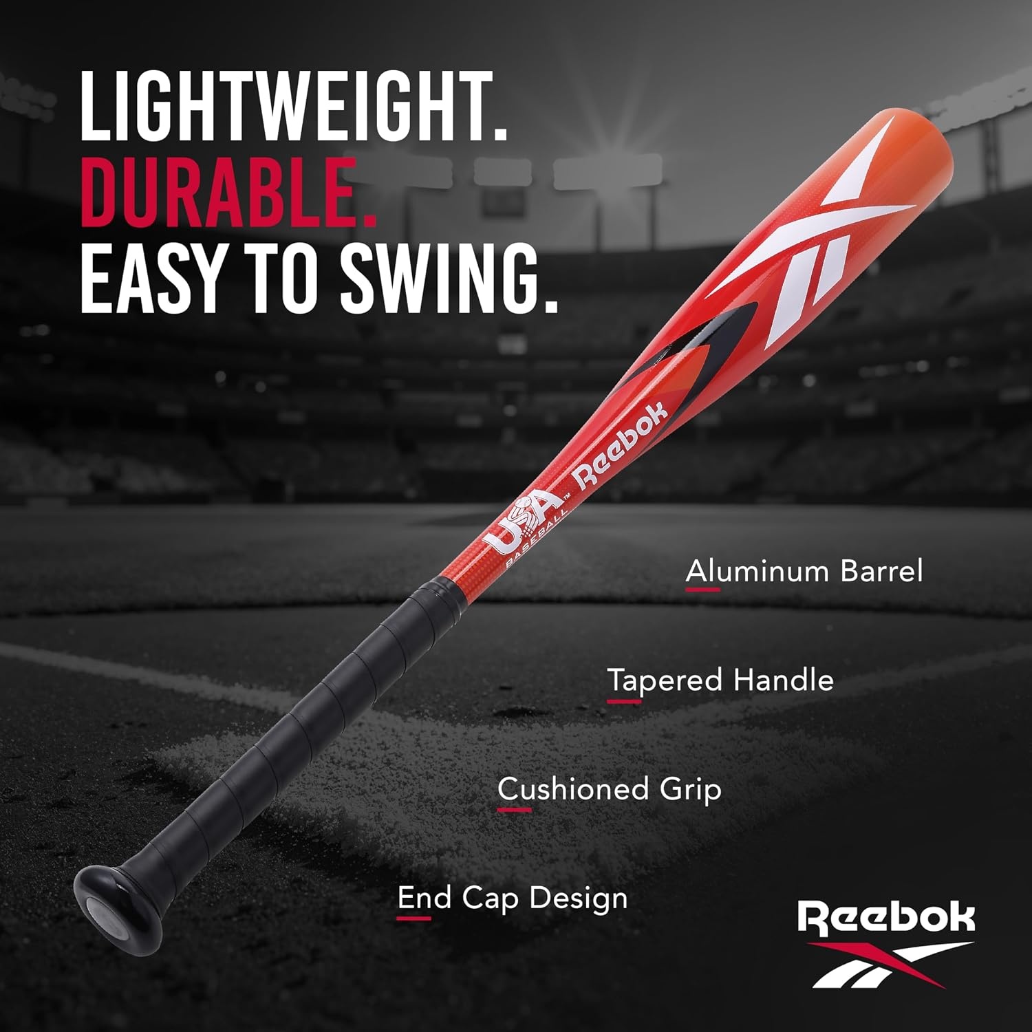 image:imageReebok Aluminum TBall Bat Lightweight Youth BaseballRed