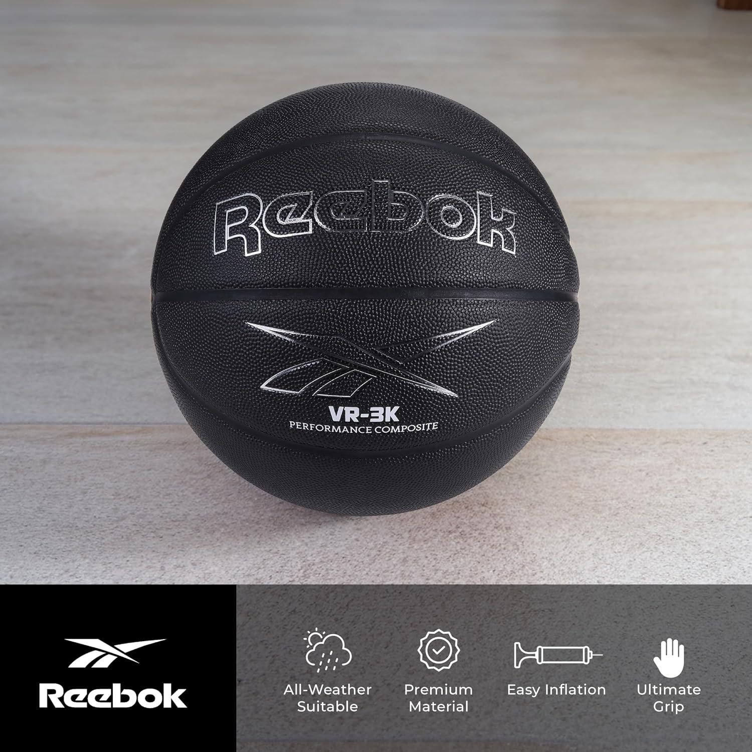 image:imageReebok Basketball Official Size Composite LeatherBlack