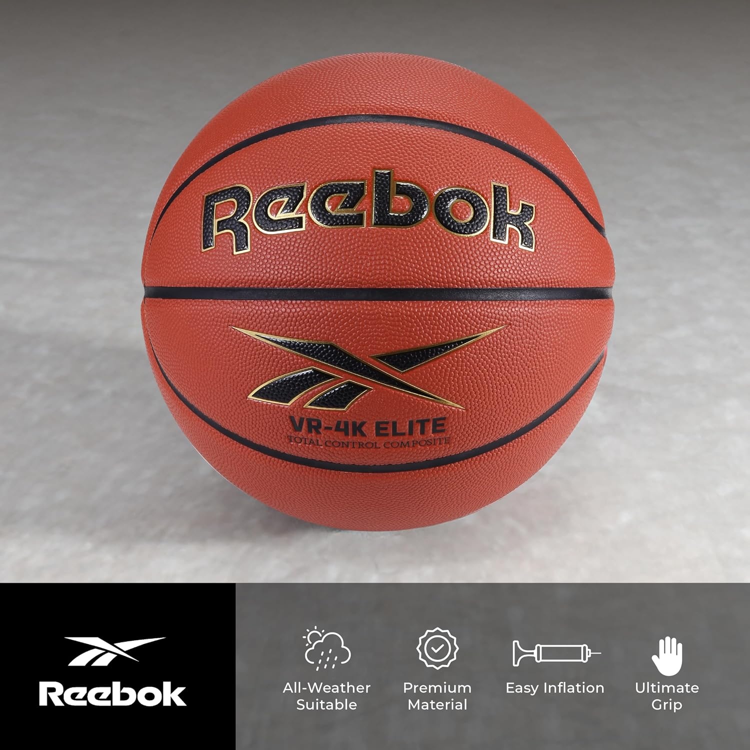 image:imageReebok Basketball Official Size Composite LeatherBrown