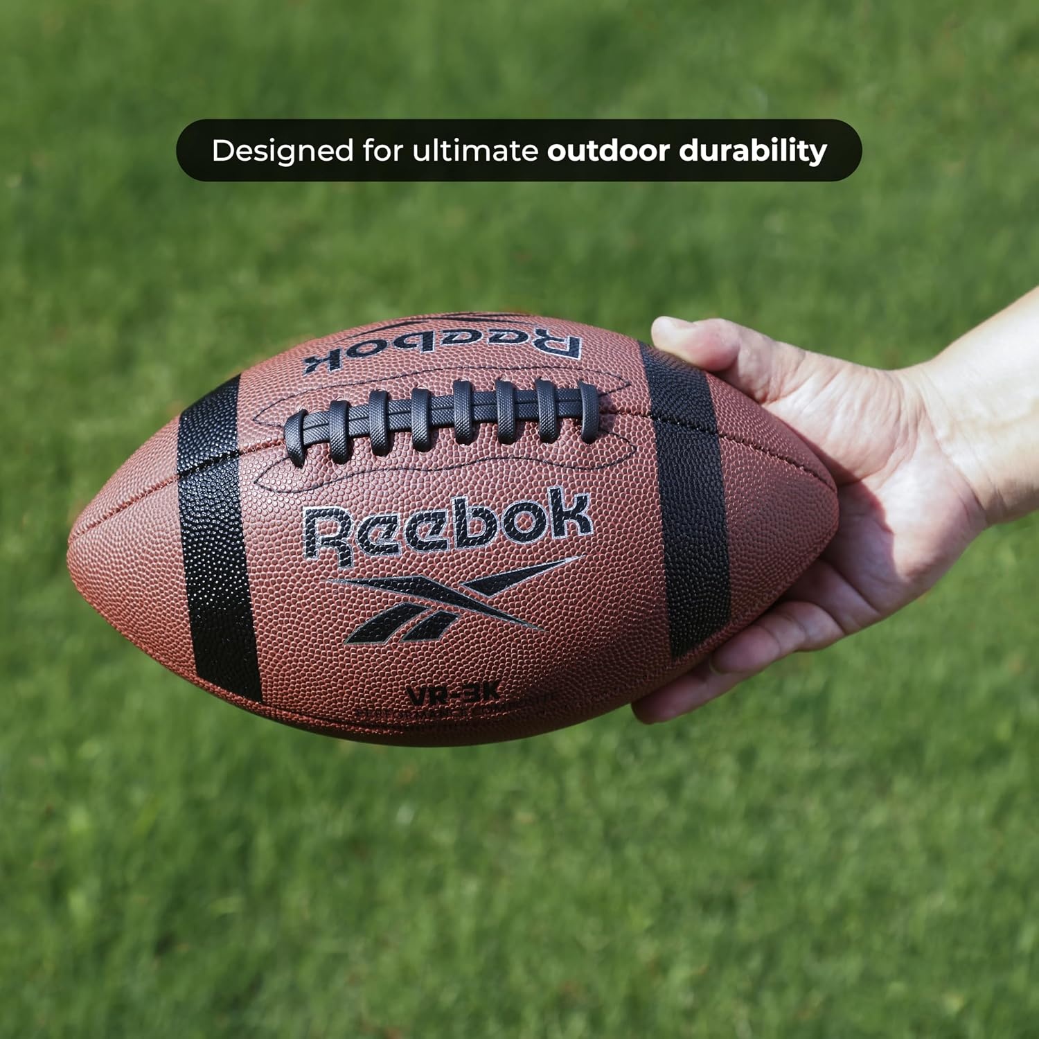image:imageReebok Football Composite Leather Innovative Soft Grip Technology Cushion Lining Stylish Ideal for SportsBrown