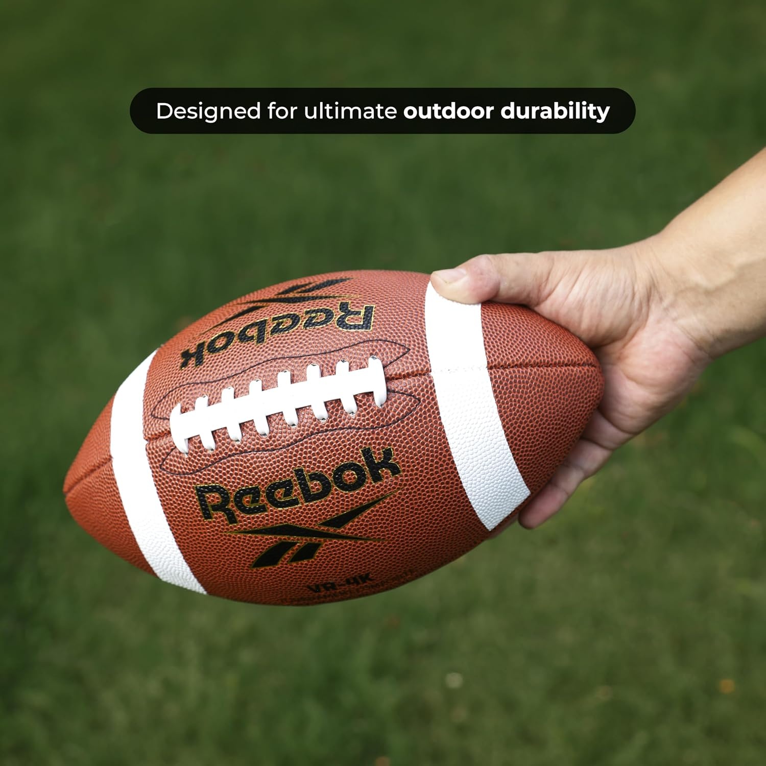 image:imageReebok Football Official Size Composite Leather AntiSlip Grip Includes Pump amp Needle Varsity Innovative Soft Grip Technology Cushion Lining VR4K Series