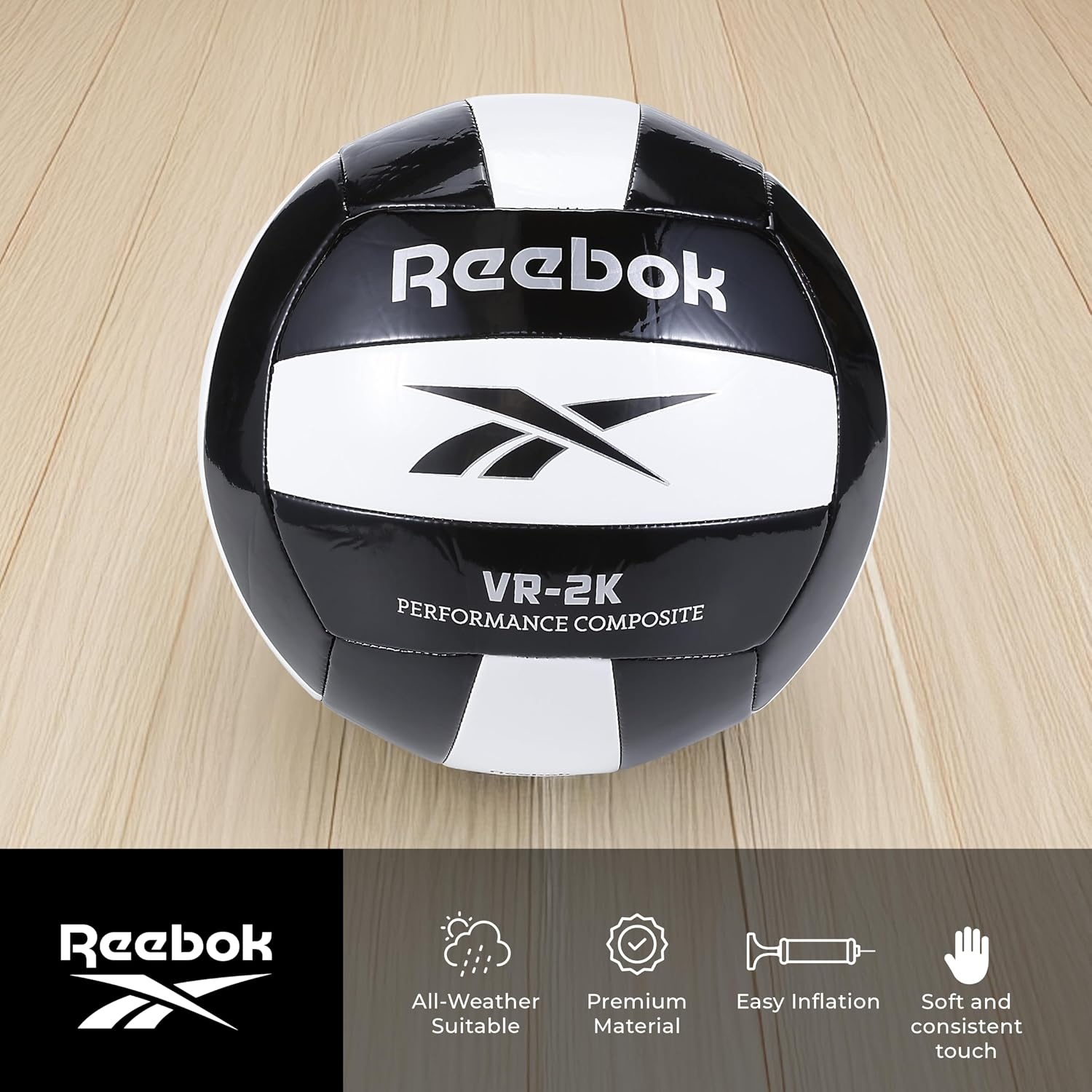 image:imageReebok HighPerformance Volleyball Durable Design for Indoor amp Outdoor PlayBlack