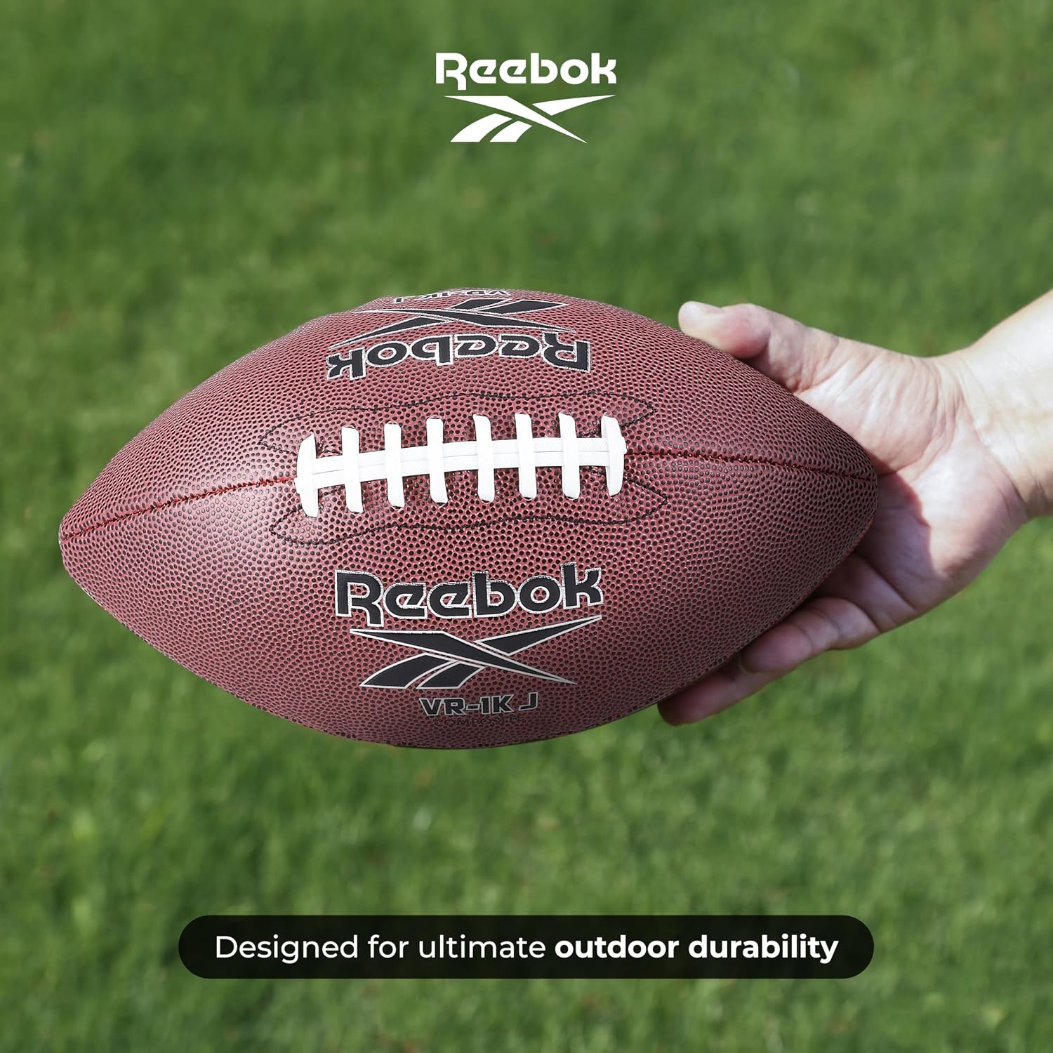 image:imageReebok Junior Football Composite Leather with Pump amp Needle Lightweight Design Junior Walnut Size 6 Stylish amp Lightweight