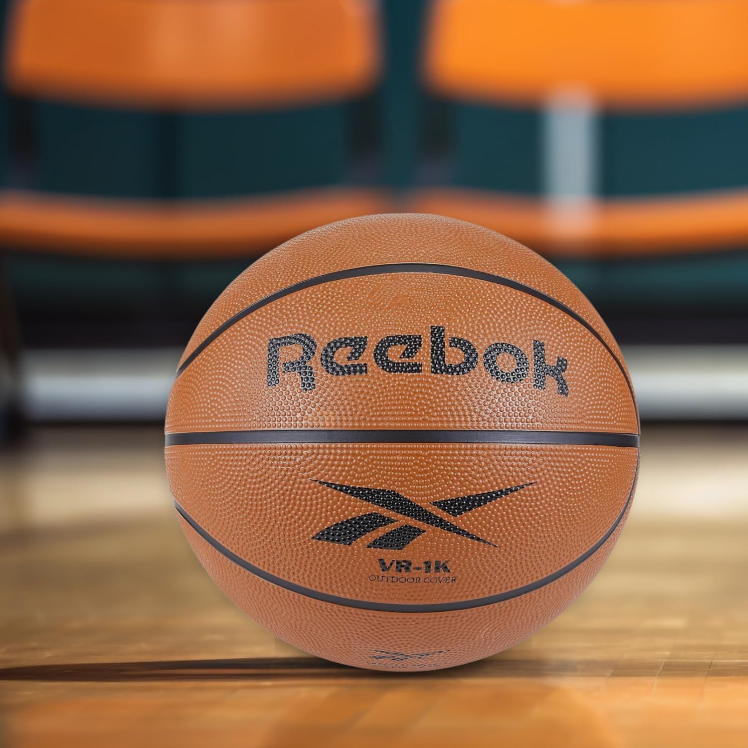 image:imageReebok Over the Door Basketball Hoop Set with Ball and Pump Durable Official Size 7 Rubber Cover Textured Grip Surface Designed for Outdoor Courts Consistent Bounce for Practice amp Play