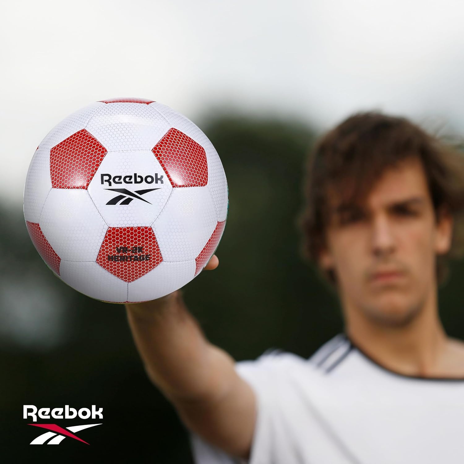 image:imageReebok Soccer Ball Official Size Composite All Surface Official Size 5 Composite Cover Includes Pump amp Needle Classic Panel Design Suitable for Training and Match Play