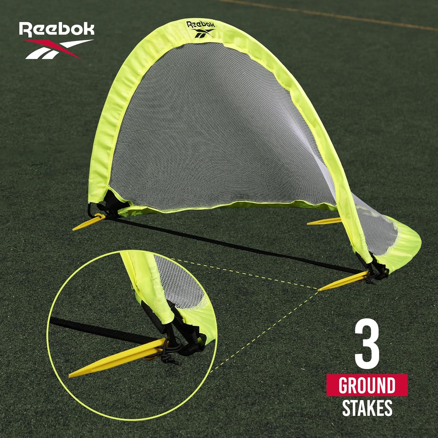image:imageReebok Soccer Goal Stylish Design with Durable Construction SpaceSaving and Easy SetupBlack