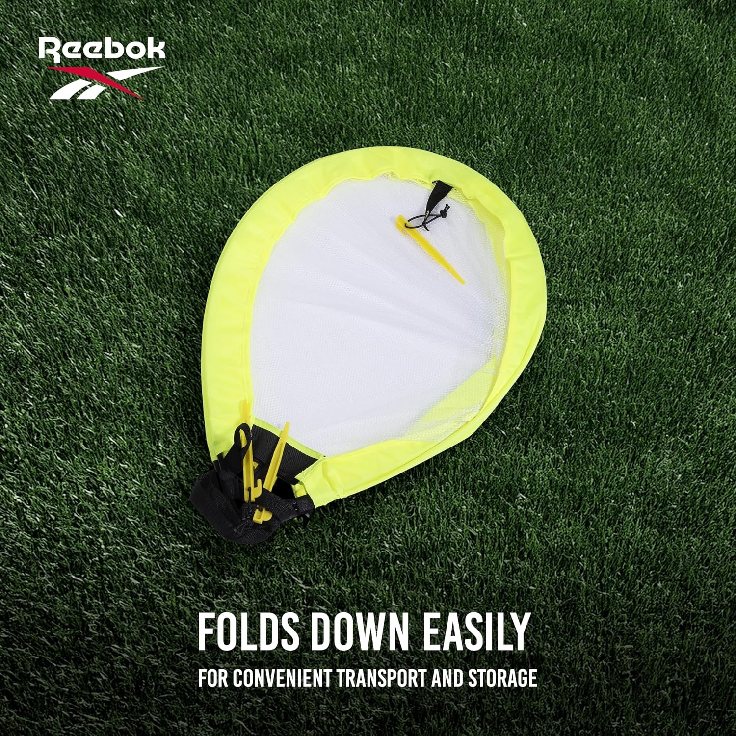 image:imageReebok Soccer Goal Stylish Design with Durable Construction SpaceSaving and Easy SetupBlack