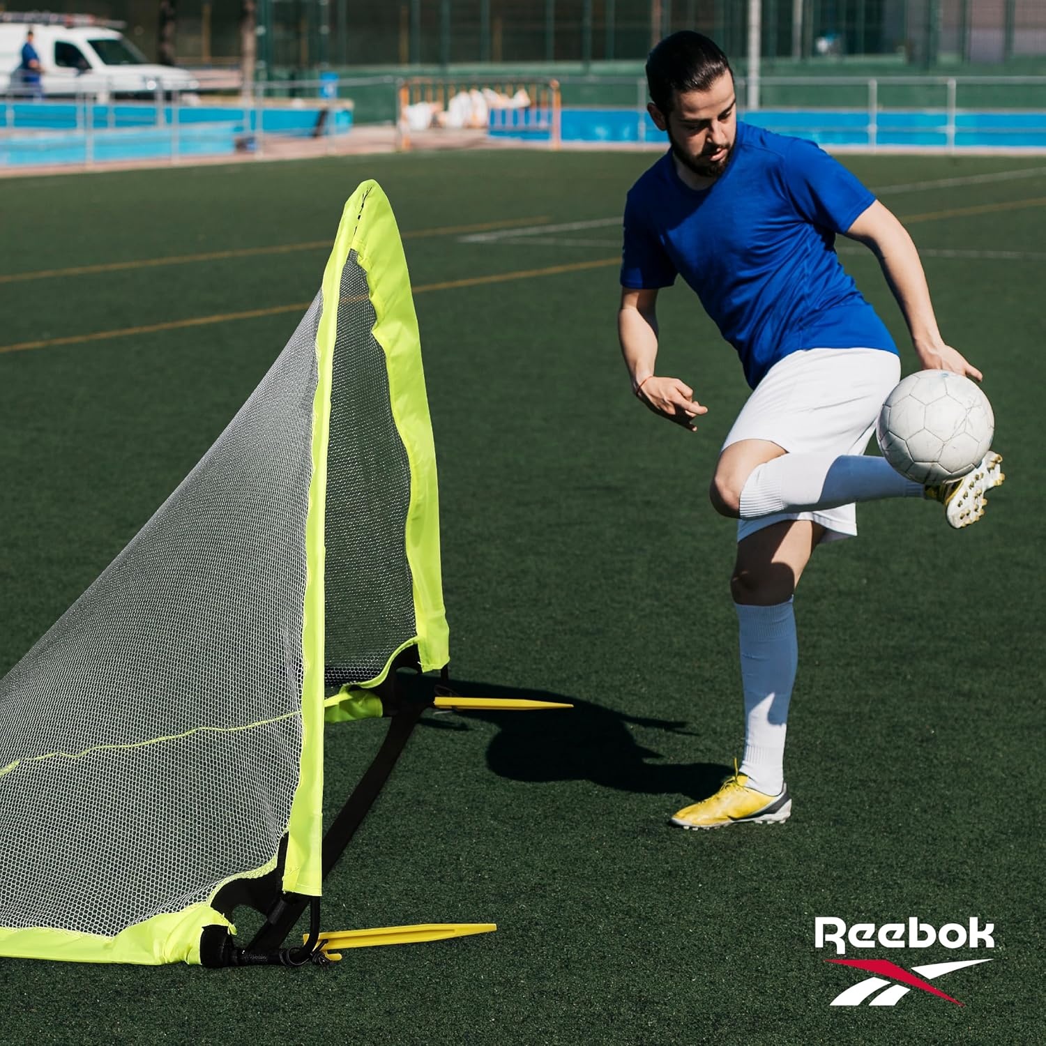 image:imageReebok Soccer Goal Stylish Design with Durable Construction SpaceSaving and Easy SetupBlack