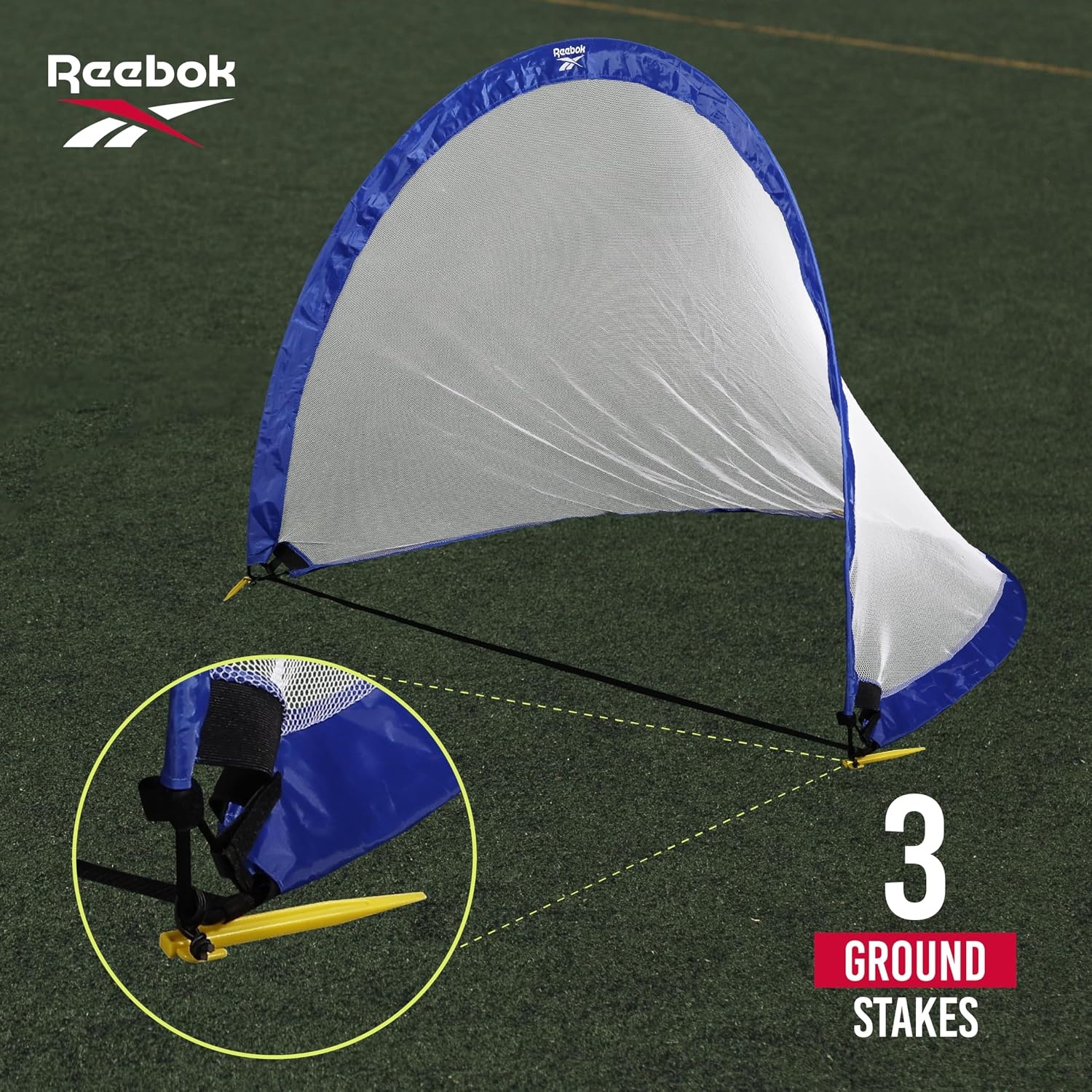 image:imageReebok Soccer Goal Stylish Design with Durable Construction SpaceSaving and Easy SetupBlue