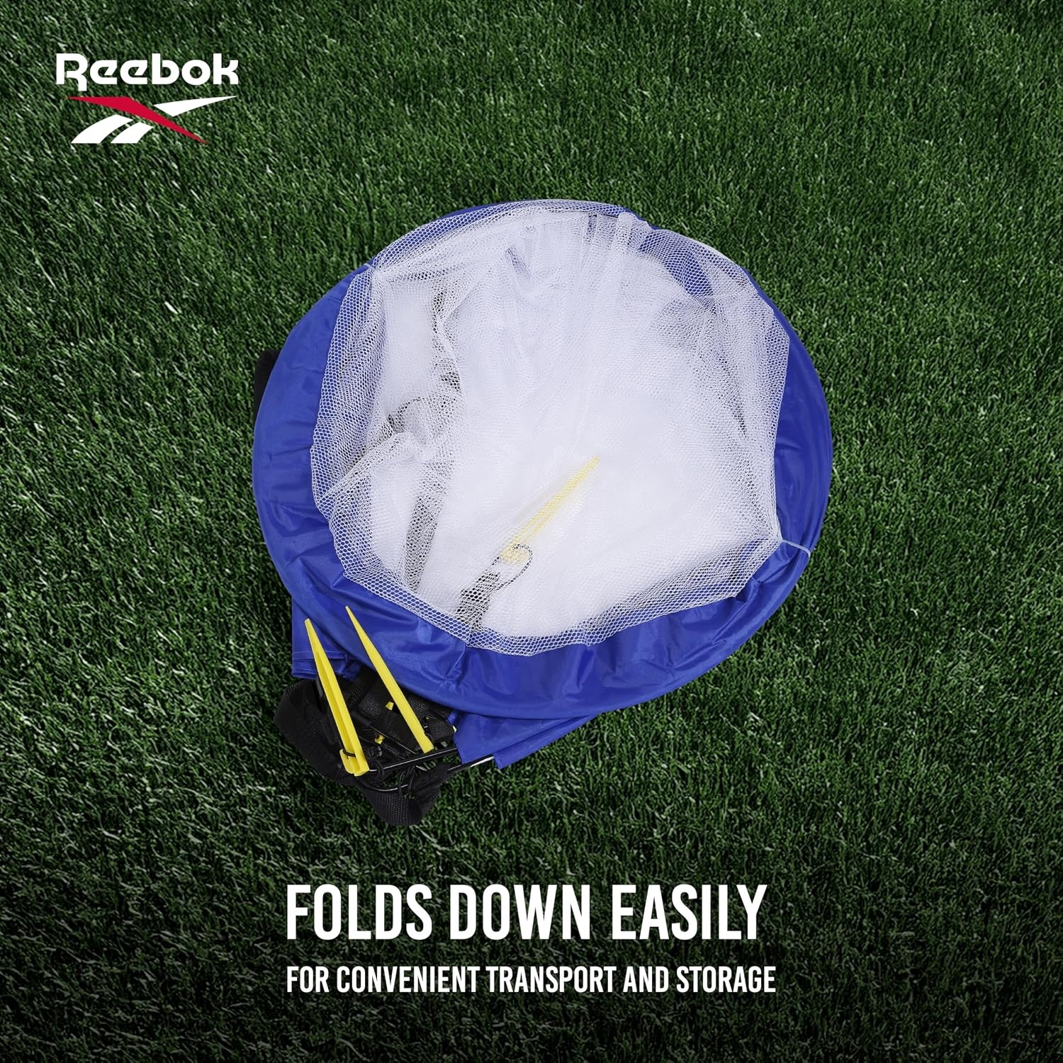image:imageReebok Soccer Goal Stylish Design with Durable Construction SpaceSaving and Easy SetupBlue