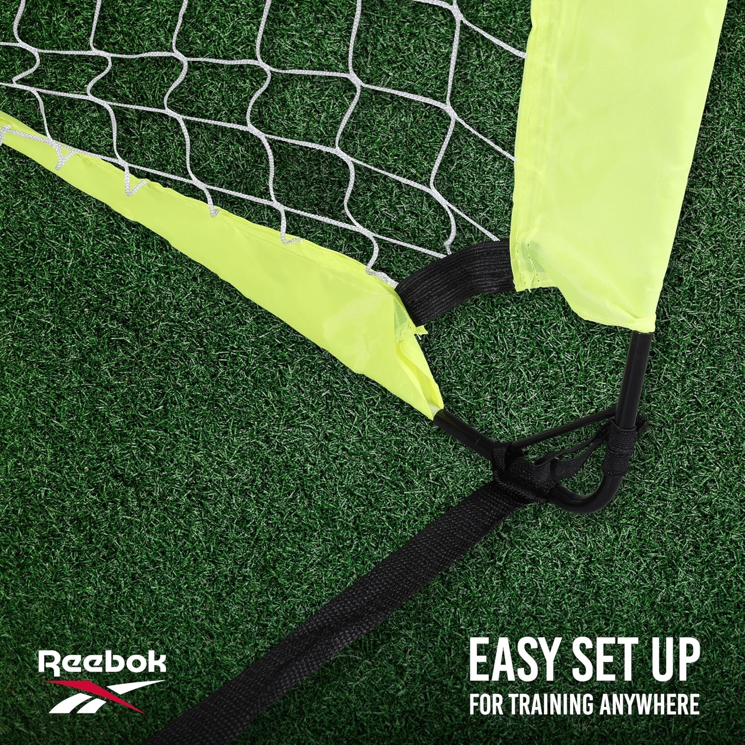 image:imageReebok Soccer Goal Stylish Design with Durable Construction SpaceSaving and Easy SetupYellow