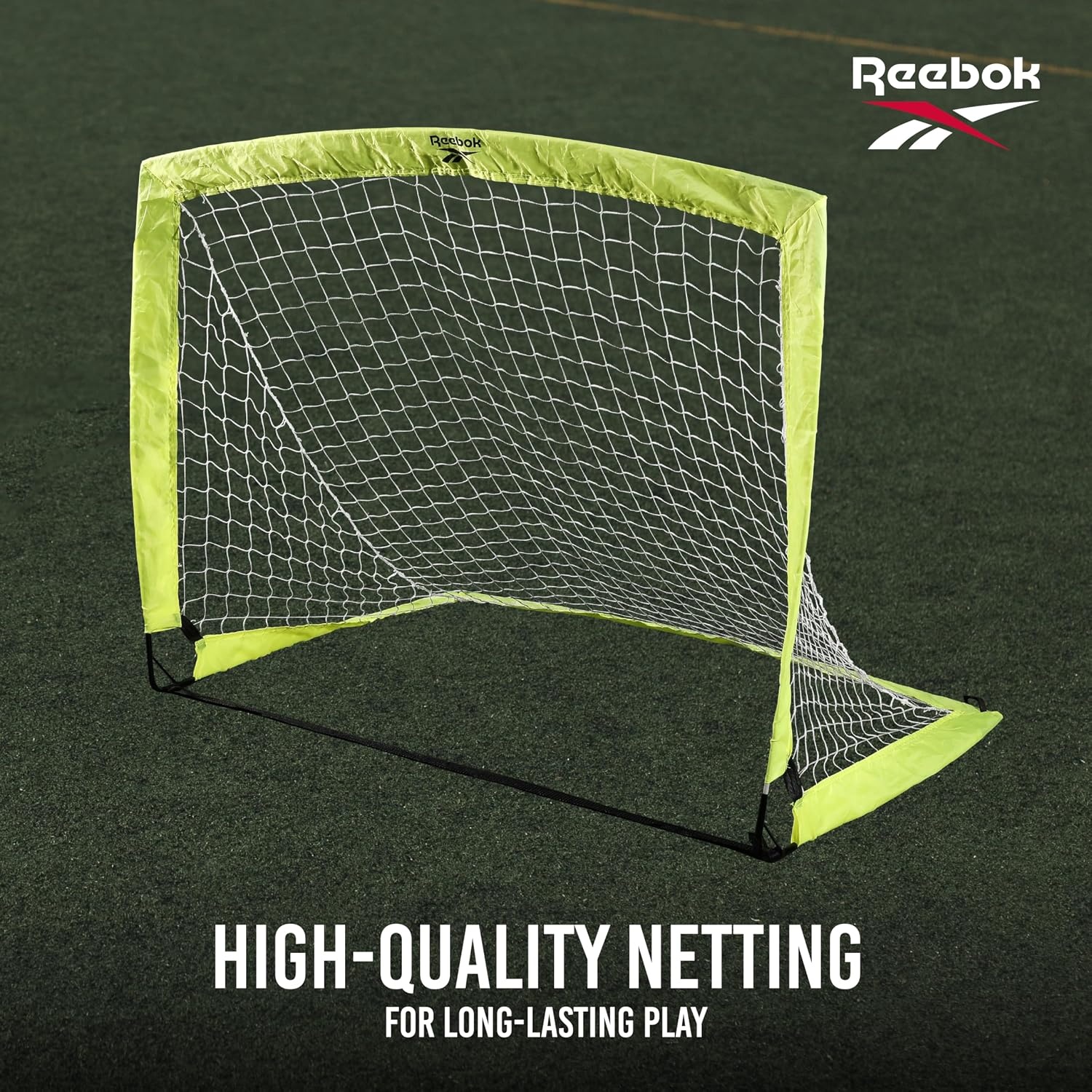 image:imageReebok Soccer Goal Stylish Design with Durable Construction SpaceSaving and Easy SetupYellow