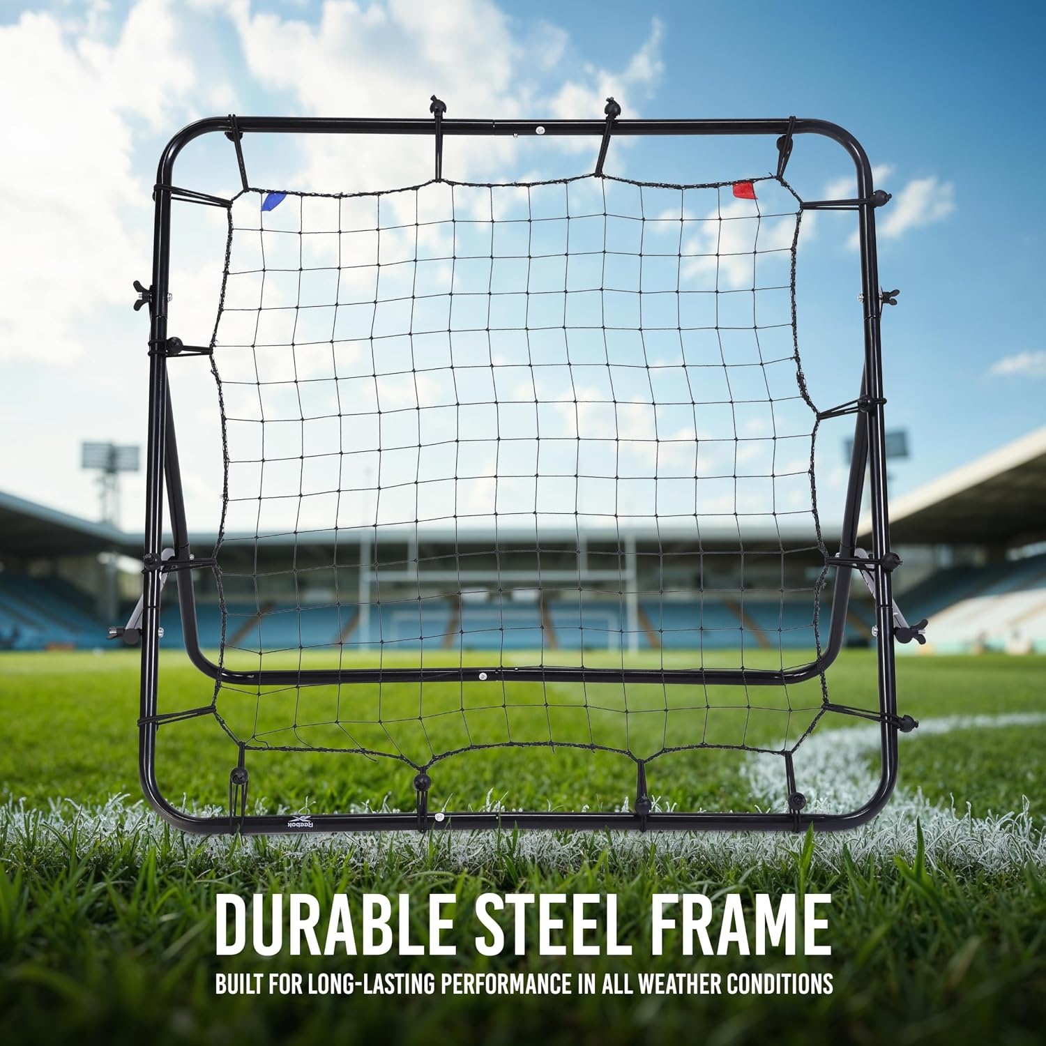image:imageReebok Soccer Rebounder Portable Training Net for Practice Drills Portable Training Net Angled Rebound Surface Quick Setup Helps Practice Passing Shooting Ball Control and Reactions
