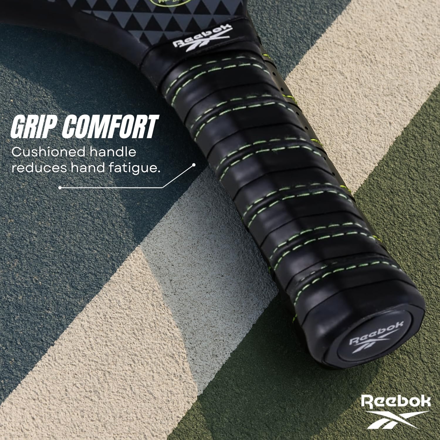image:imageReebok Speed Pro Paddle Comfort Grip Handle amp Lightweight DesignBlackGreen