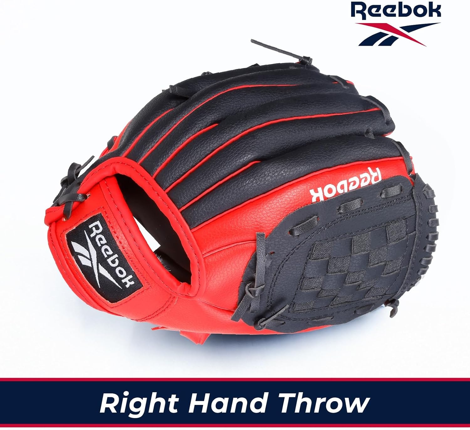 image:imageReebok Youth Baseball Glove Set 9Inch Kids Sports Glove with Foam Ball Training Mitt for Beginners Practice amp Backyard PlayRed