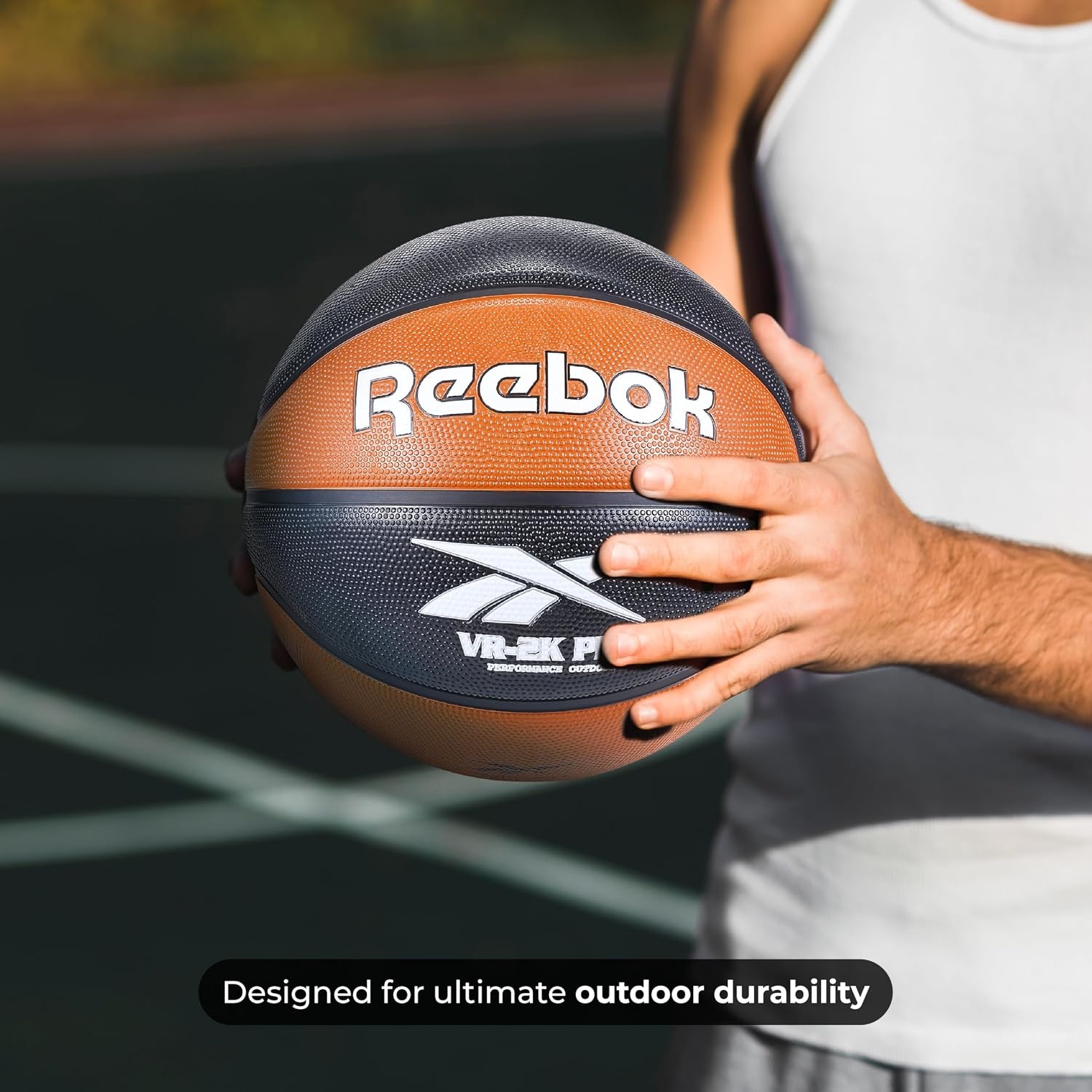 image:imageReebok VR Pro Cushion Rubber Basketball GripEnhanced Outdoor ActivityBlackBrown