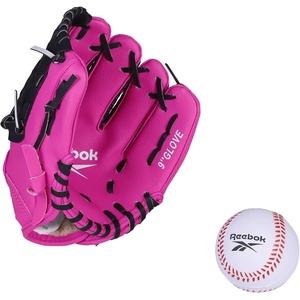 Reebok – Youth Baseball Glove Set, 9-Inch Kids Sports Glove with Foam Ball, Training Mitt for Beginners, Practice & Backyard Play(Pink)