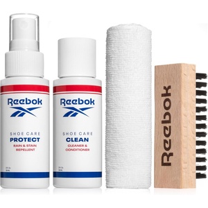 Reebok Athletic Kit – Shoe Cleaner Kit for Sneakers, Mesh, Leather, Suede, and Canvas – Shoe Cleaning Kit, Includes 2oz Shoes Cleaner, 2oz Shoe Protector Spray, Premium Shoe Brush and Microfiber Cloth