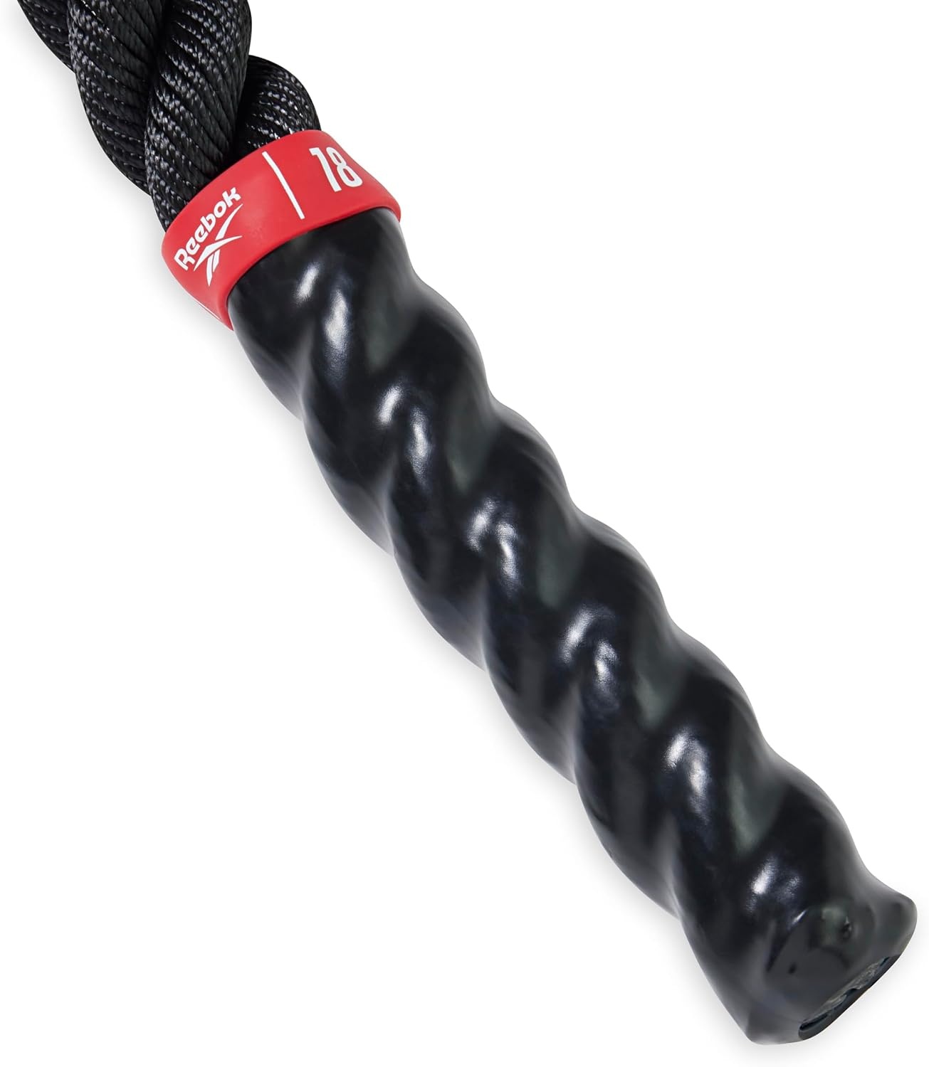 image:imageReebok 18 ft Battle Rope 15 Thick Home Gym Battle Rope for Strength HIIT Conditioning amp Endurance Training 15 Thick 18 Ft Length Home Gym Use