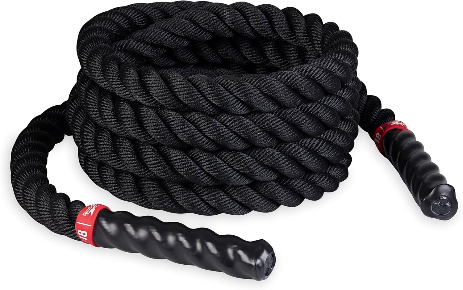 image:imageReebok 18 ft Battle Rope 15 Thick Home Gym Battle Rope for Strength HIIT Conditioning amp Endurance Training 15 Thick 18 Ft Length Home Gym Use