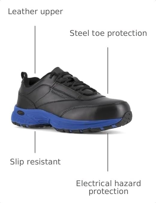 image:imageReebok Black Comp Toe Conductive Mens High Performance Athletic OxfordBlack