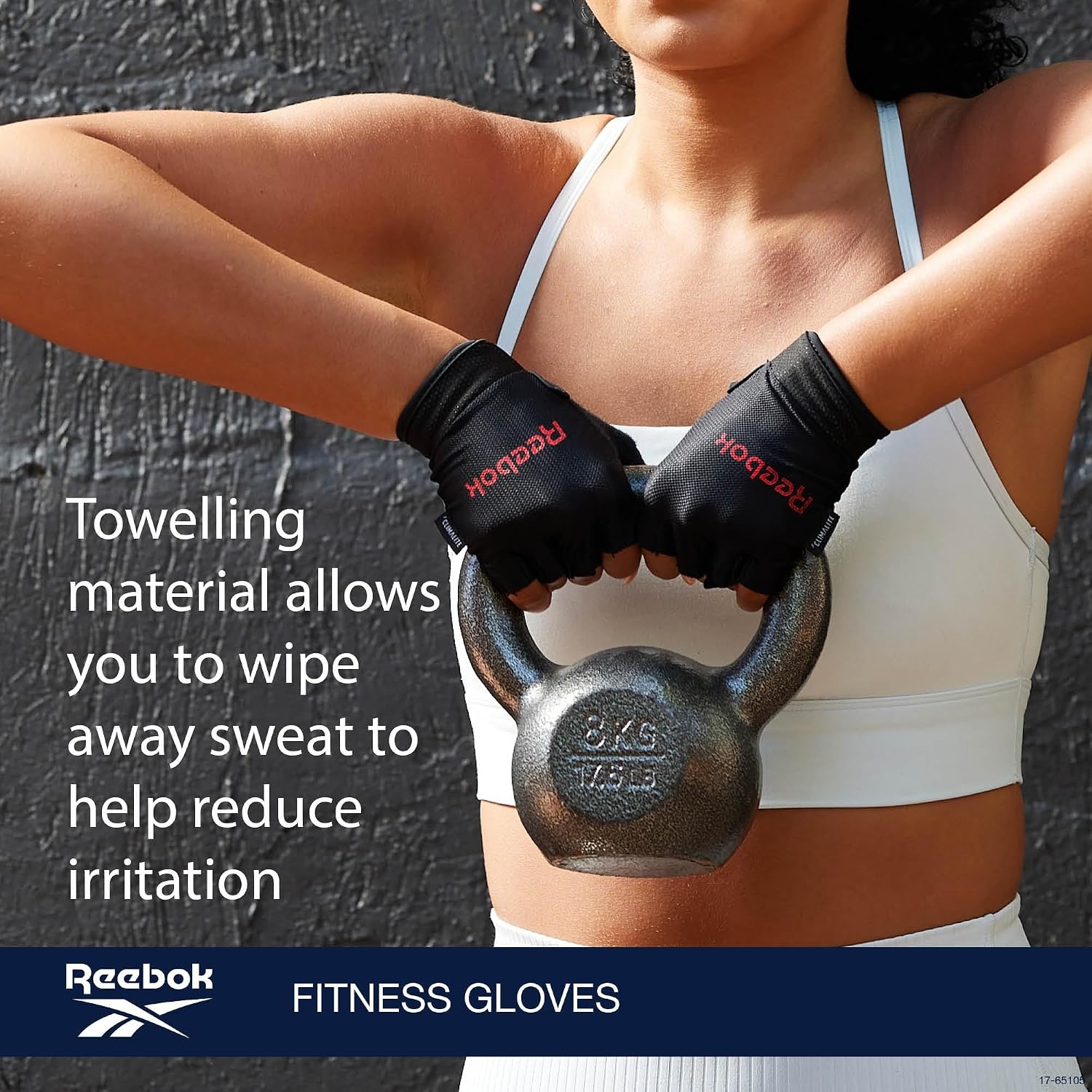 image:imageReebok Classic Fingerless Gloves Lightweight Fitness amp Weight Lifting Gloves for TrainingRed