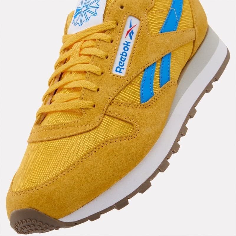 image:imageReebok Classic Nylon Womens Sneakers Casual Tennis Shoes WomenAlways Yellow Virtual Blue Ftwr White