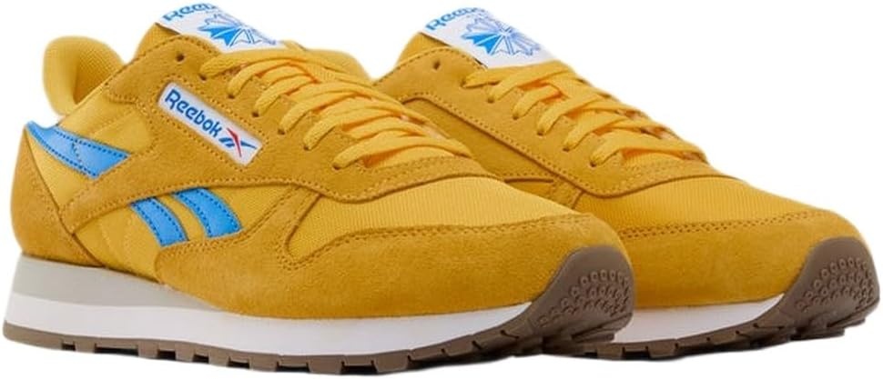 image:imageReebok Classic Nylon Womens Sneakers Casual Tennis Shoes WomenAlways Yellow Virtual Blue Ftwr White