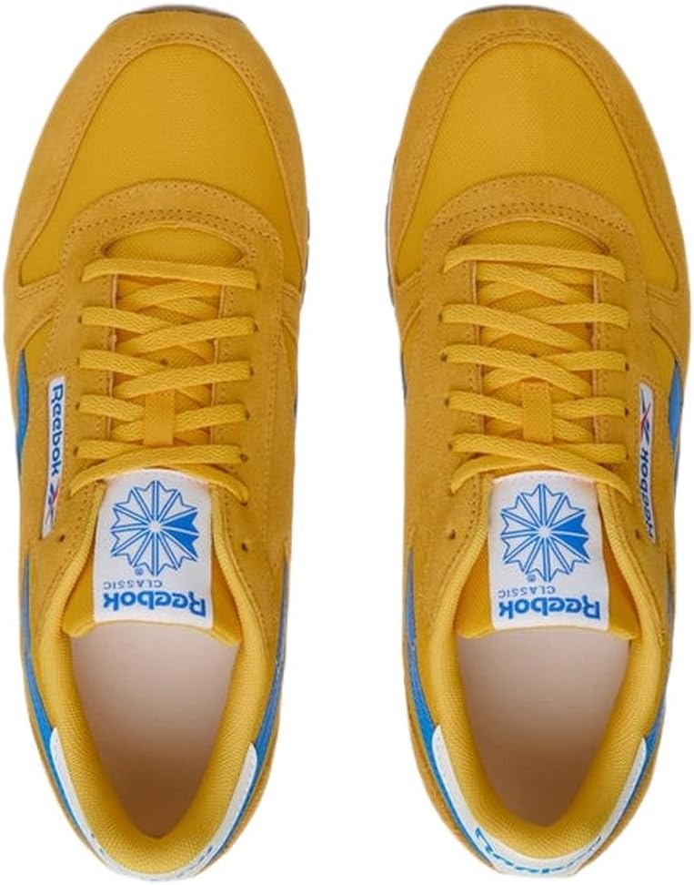 image:imageReebok Classic Nylon Womens Sneakers Casual Tennis Shoes WomenAlways Yellow Virtual Blue Ftwr White