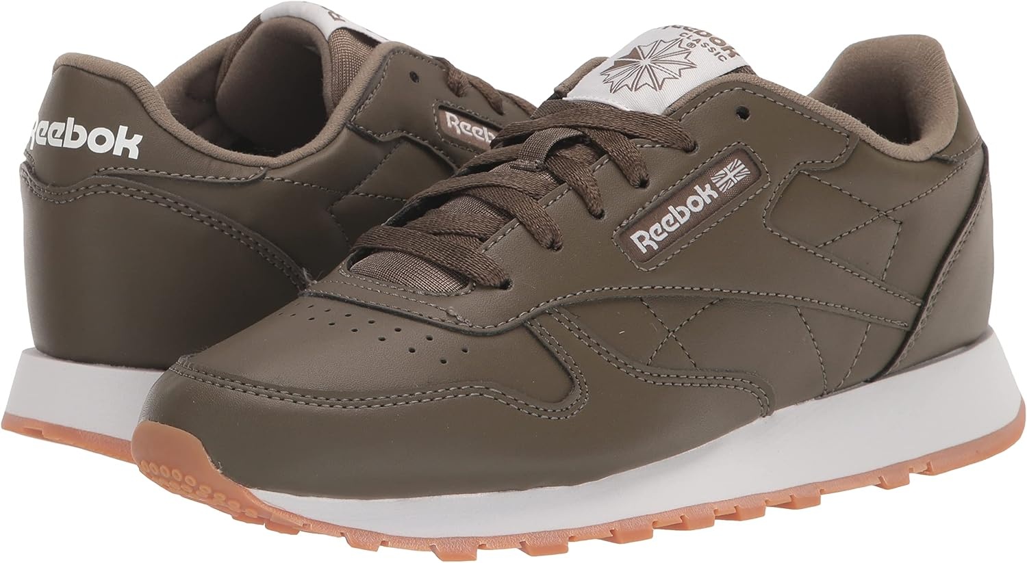 image:imageReebok Classic Nylon Womens Sneakers Casual Tennis Shoes WomenArmy Green