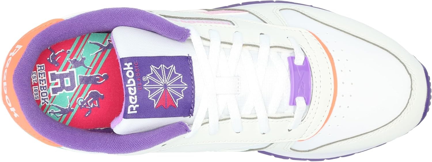 image:imageReebok Classic Nylon Womens Sneakers Casual Tennis Shoes WomenBarely GreyDynamic PurpleBold Pink