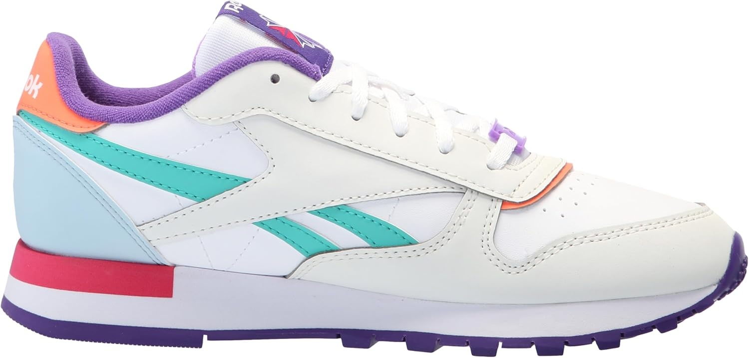 image:imageReebok Classic Nylon Womens Sneakers Casual Tennis Shoes WomenBarely GreyDynamic PurpleBold Pink