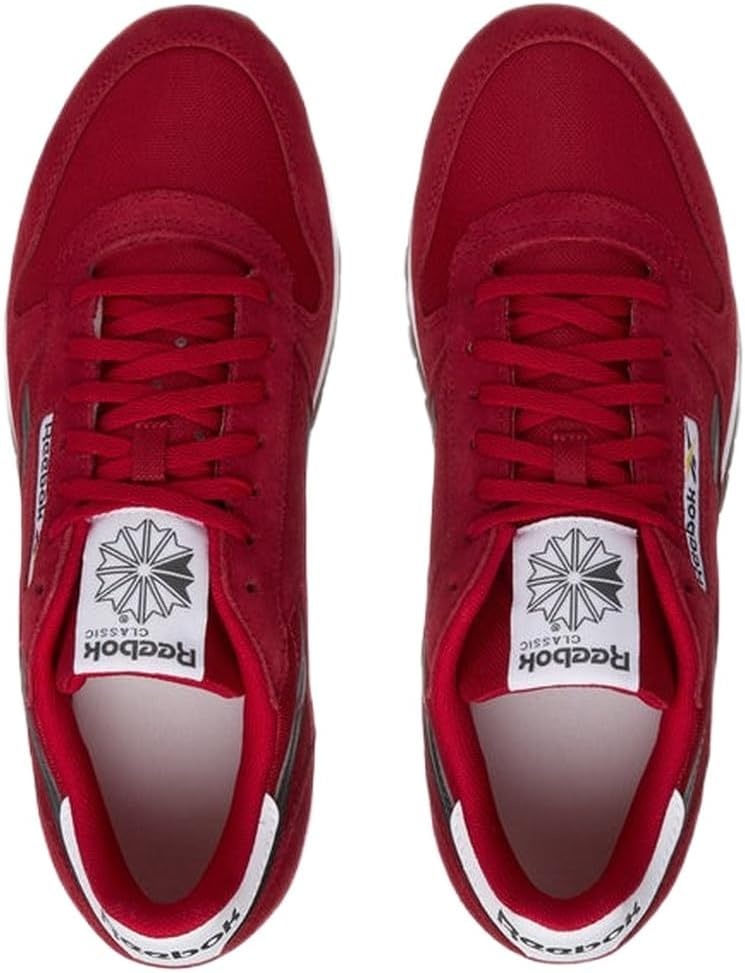 image:imageReebok Classic Nylon Womens Sneakers Casual Tennis Shoes WomenFlash Red Grey 6 Ftwr White