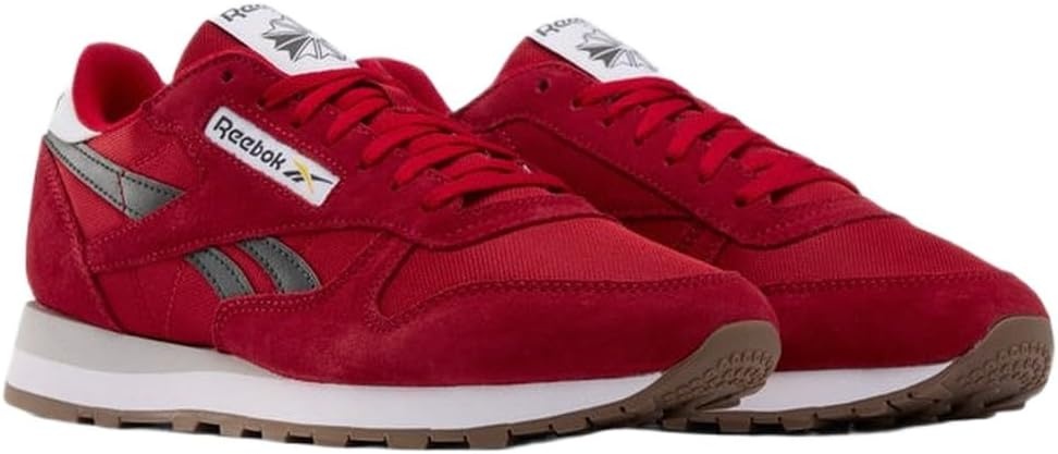 image:imageReebok Classic Nylon Womens Sneakers Casual Tennis Shoes WomenFlash Red Grey 6 Ftwr White