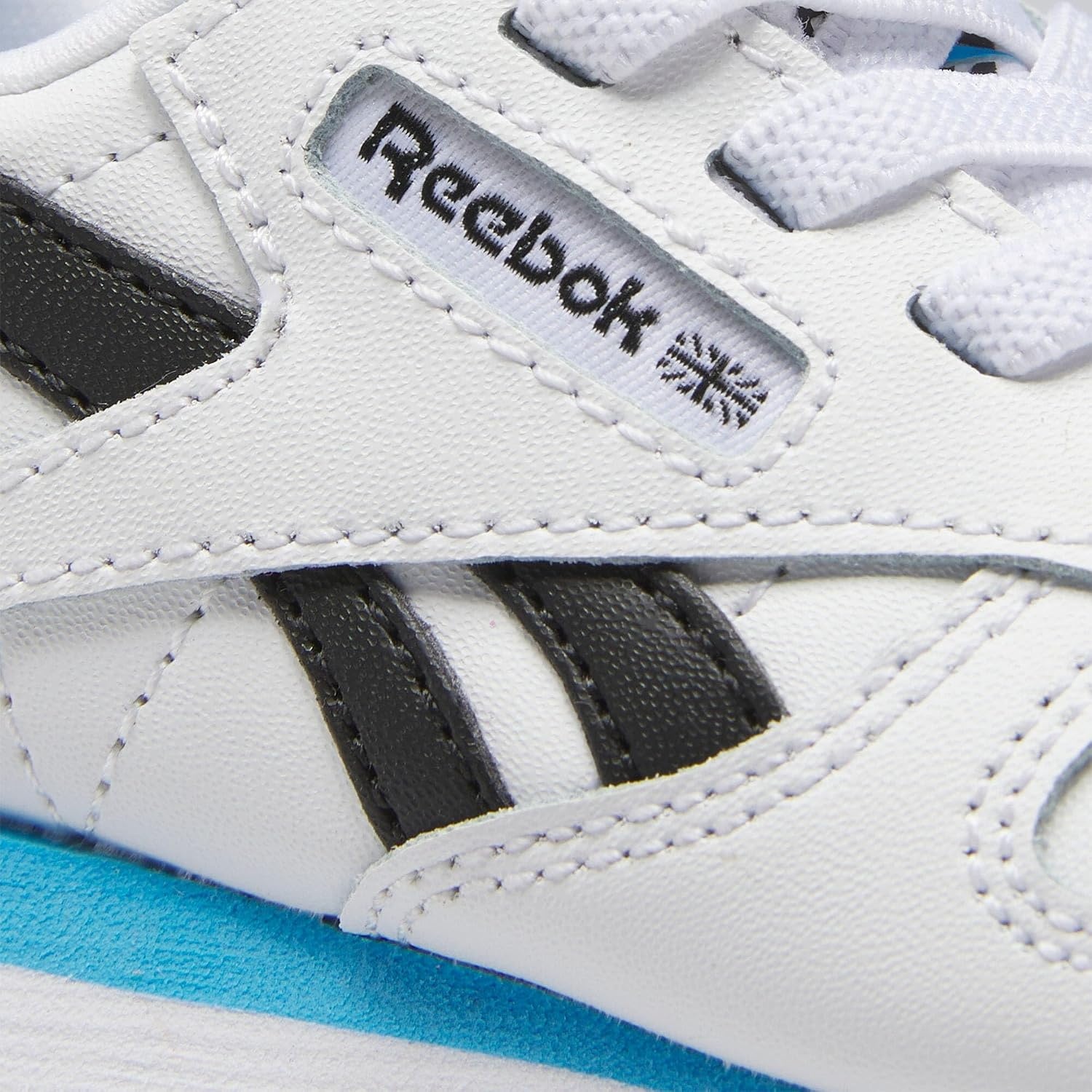 image:imageReebok Classic Nylon Womens Sneakers Casual Tennis Shoes WomenFootwear White Core Black Radiant Aqua