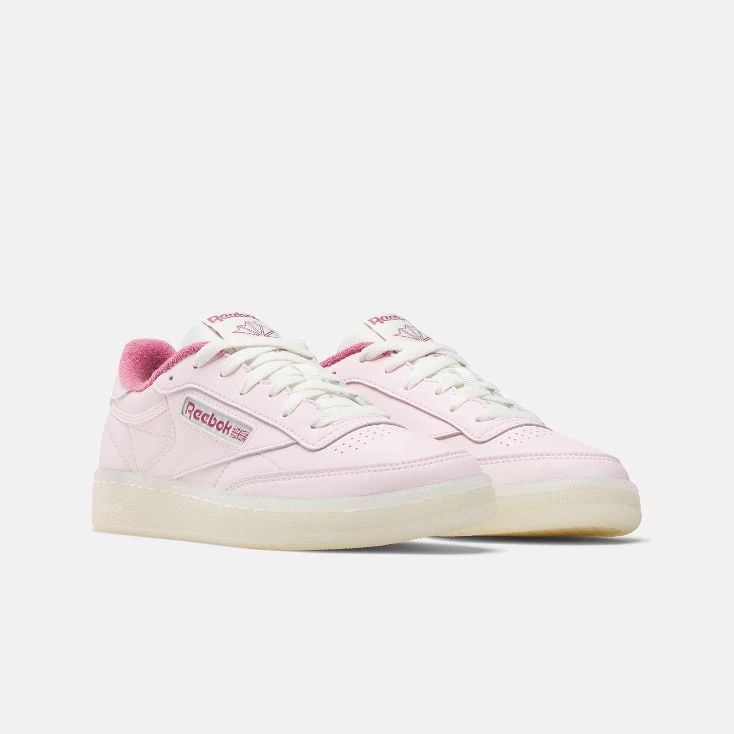 image:imageReebok Classic Nylon Womens Sneakers Casual Tennis Shoes WomenFrostedberry Studiopink Chalk