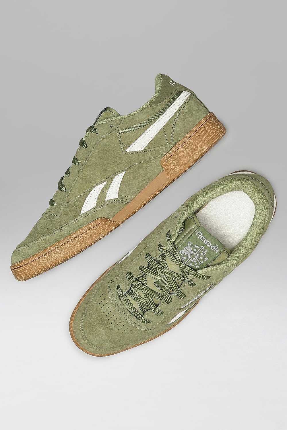 image:imageReebok Classic Nylon Womens Sneakers Casual Tennis Shoes WomenGrittygreen Alabaster Gum