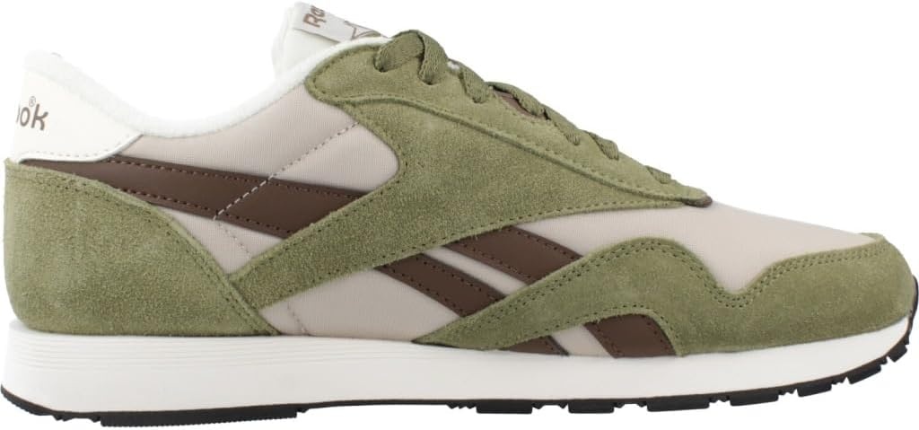 image:imageReebok Classic Nylon Womens Sneakers Casual Tennis Shoes WomenGrittygreen Simplebrown Mineral Grey