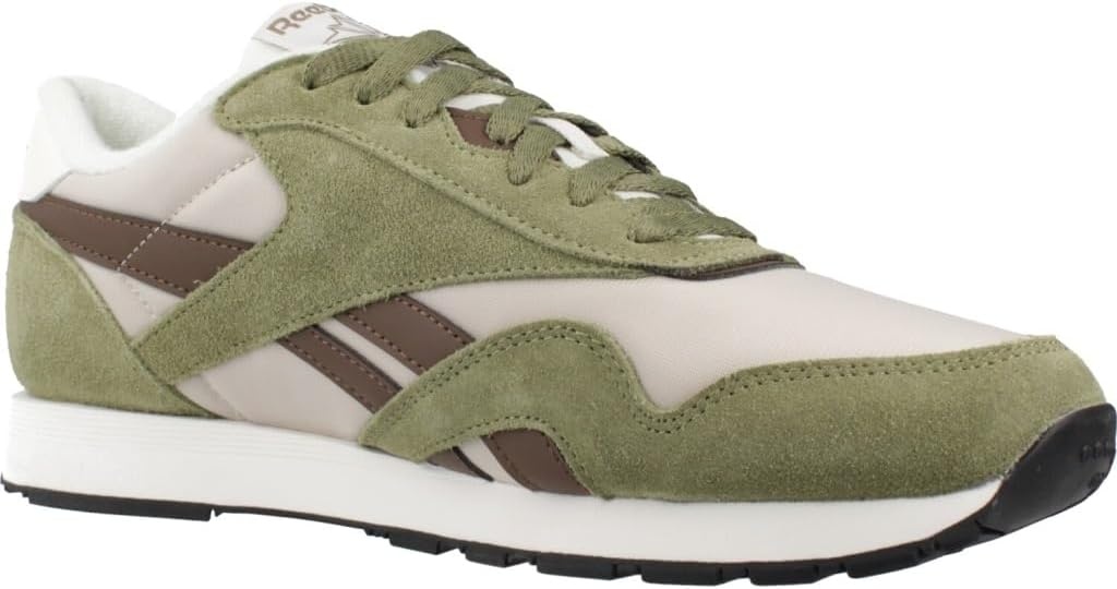 image:imageReebok Classic Nylon Womens Sneakers Casual Tennis Shoes WomenGrittygreen Simplebrown Mineral Grey