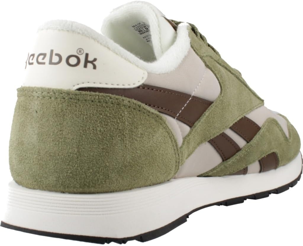 image:imageReebok Classic Nylon Womens Sneakers Casual Tennis Shoes WomenGrittygreen Simplebrown Mineral Grey