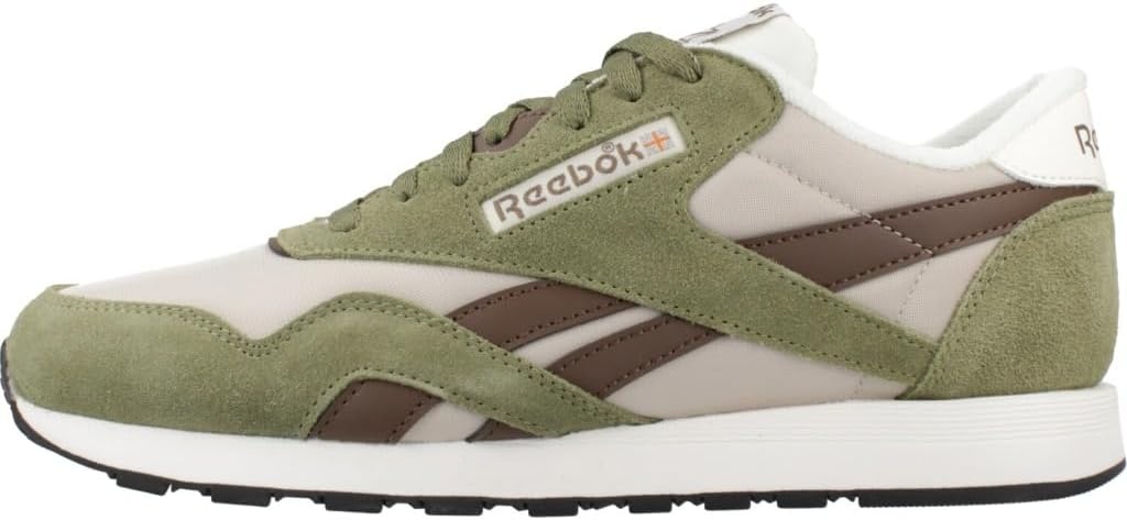 image:imageReebok Classic Nylon Womens Sneakers Casual Tennis Shoes WomenGrittygreen Simplebrown Mineral Grey