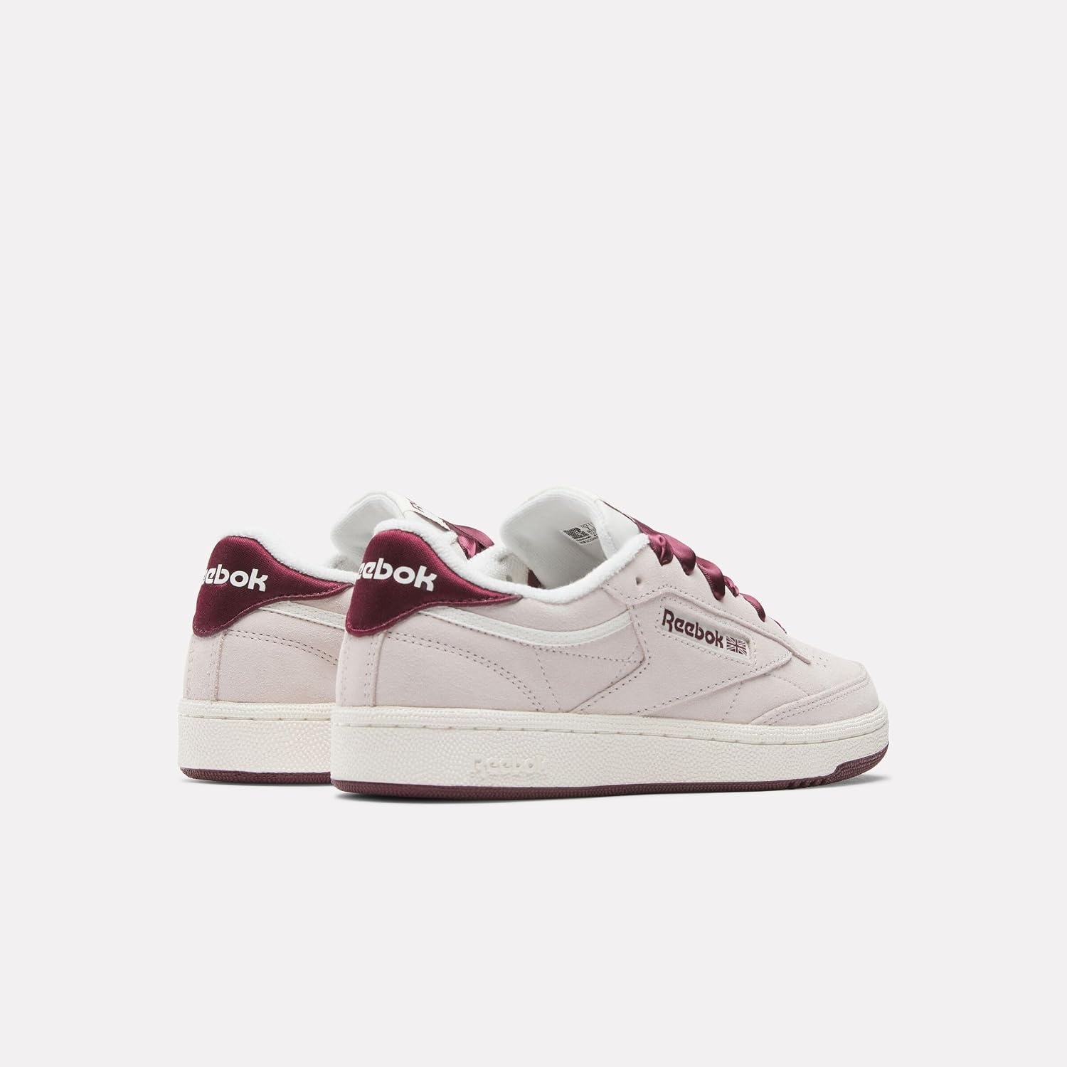 image:imageReebok Classic Nylon Womens Sneakers Casual Tennis Shoes WomenLuxegrey Blackcherry Chalk